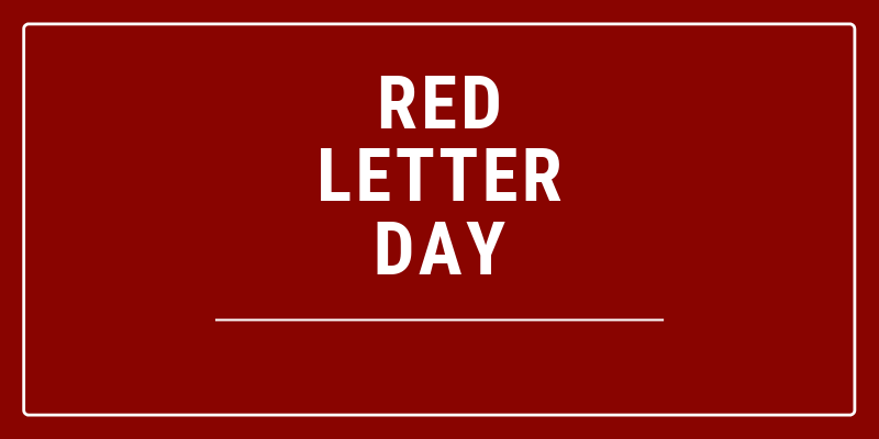 What Is A Red Letter Day